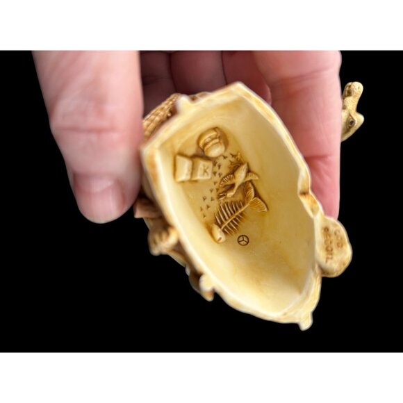 Croc Pot Crocodiles in Boat 1997 Harmony Kingdom Trinket Box Figurine - Picture 6 of 10